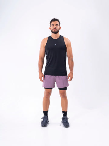 CAMISILLA RUNNING HOMBRE - NEGRO