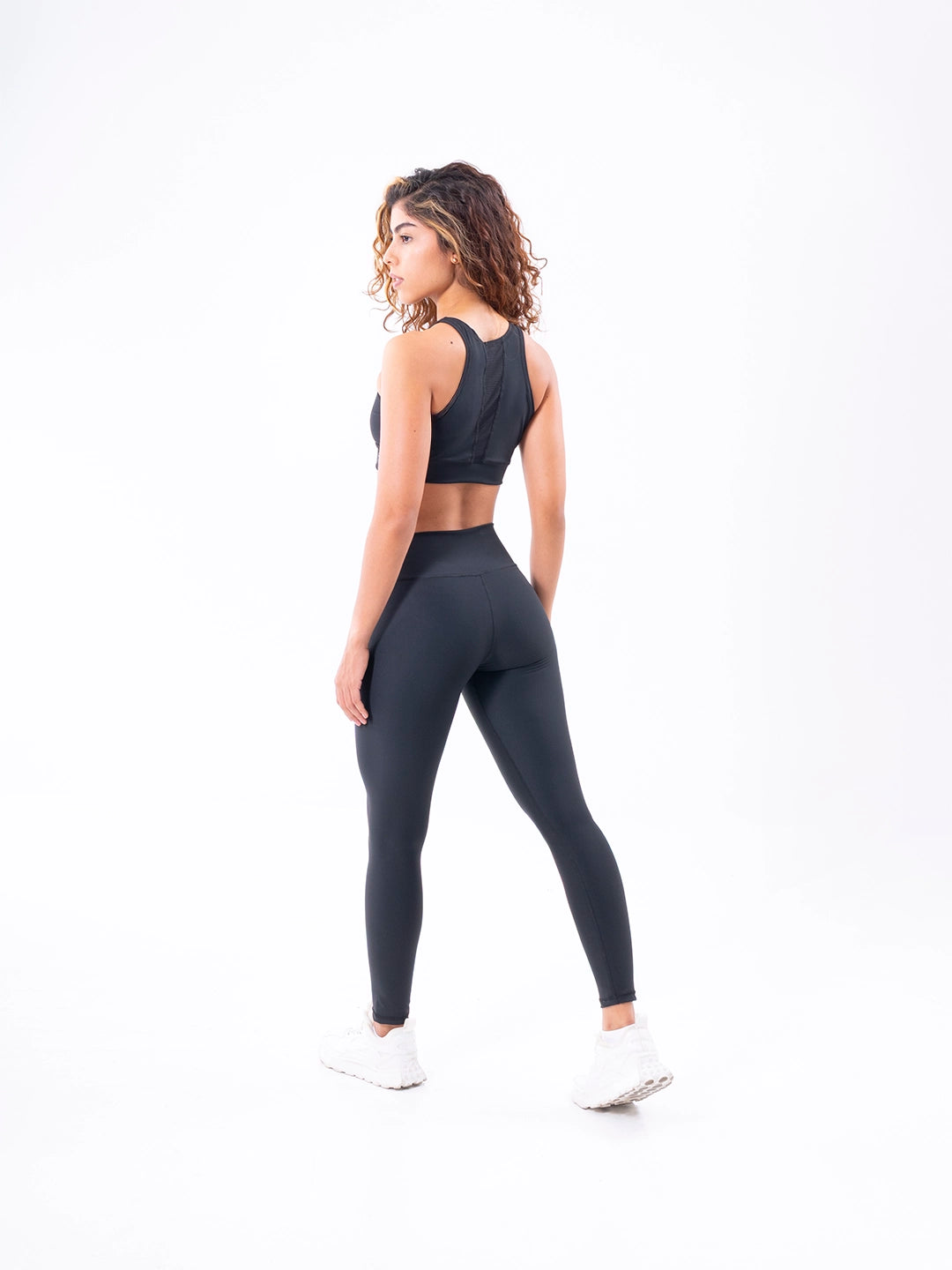 LEGGINS NYLON - NEGRO