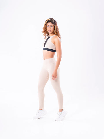 TOP STYLISH NYLON - ALMENDRA