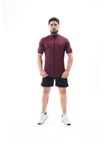 Camiseta Rolling Pro Hombre - Vinotinto Oscuro