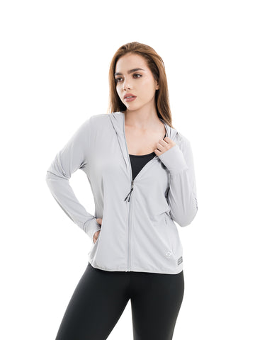 Chaqueta Deportiva Mujer Luxactive - Gris Claro
