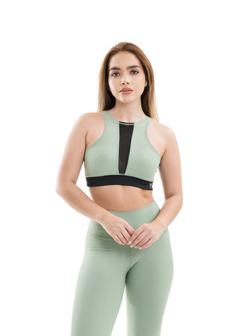 CONJUNTO NYLON - VERDE OLIVA CLARO