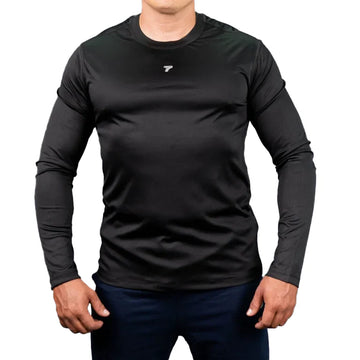BUZO COMPRESION PLUS SIZE HOMBRE - NEGRO
