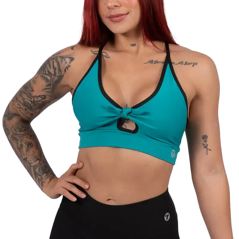 TOP KARINA UNICOLOR - VERDE JADE