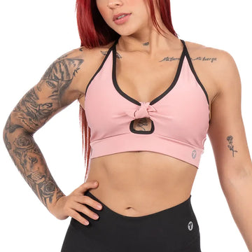 TOP KARINA UNICOLOR - ROSA CREPE CLARO