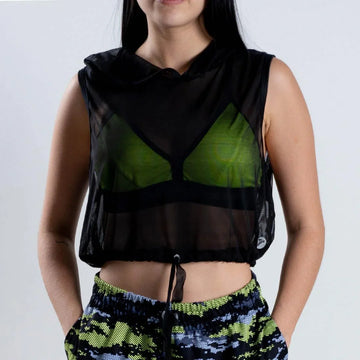 BLUSA VELO CAPOTA-NEGRO