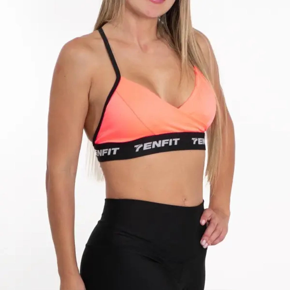 TOP MICROFIBRA CRUZADO - ROSA NEON