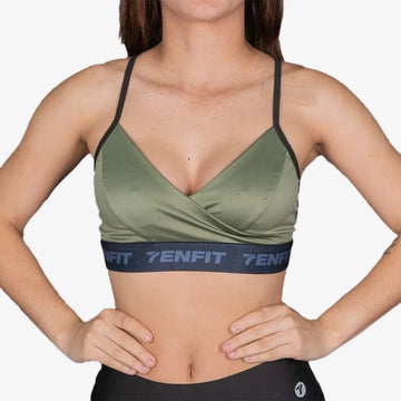 TOP MICROFIBRA CRUZADO - VERDE MILITAR