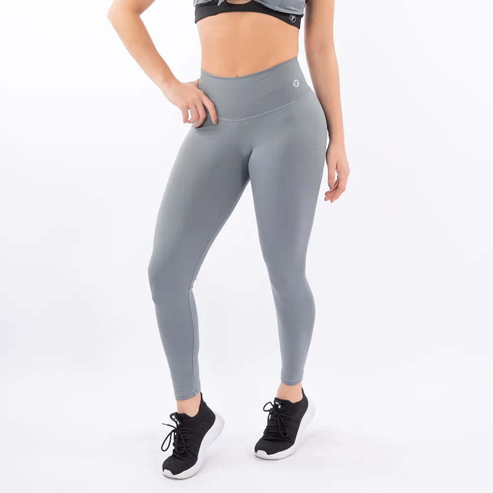 LEGGINS PUSH UP UNICOLOR - GRIS CLARO - Tenfit - Ropa Deportiva