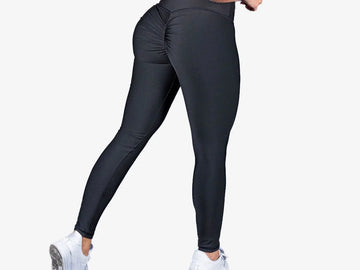 LEGGINS PUSH UP UNICOLOR - NEGRO - Tenfit - Ropa Deportiva