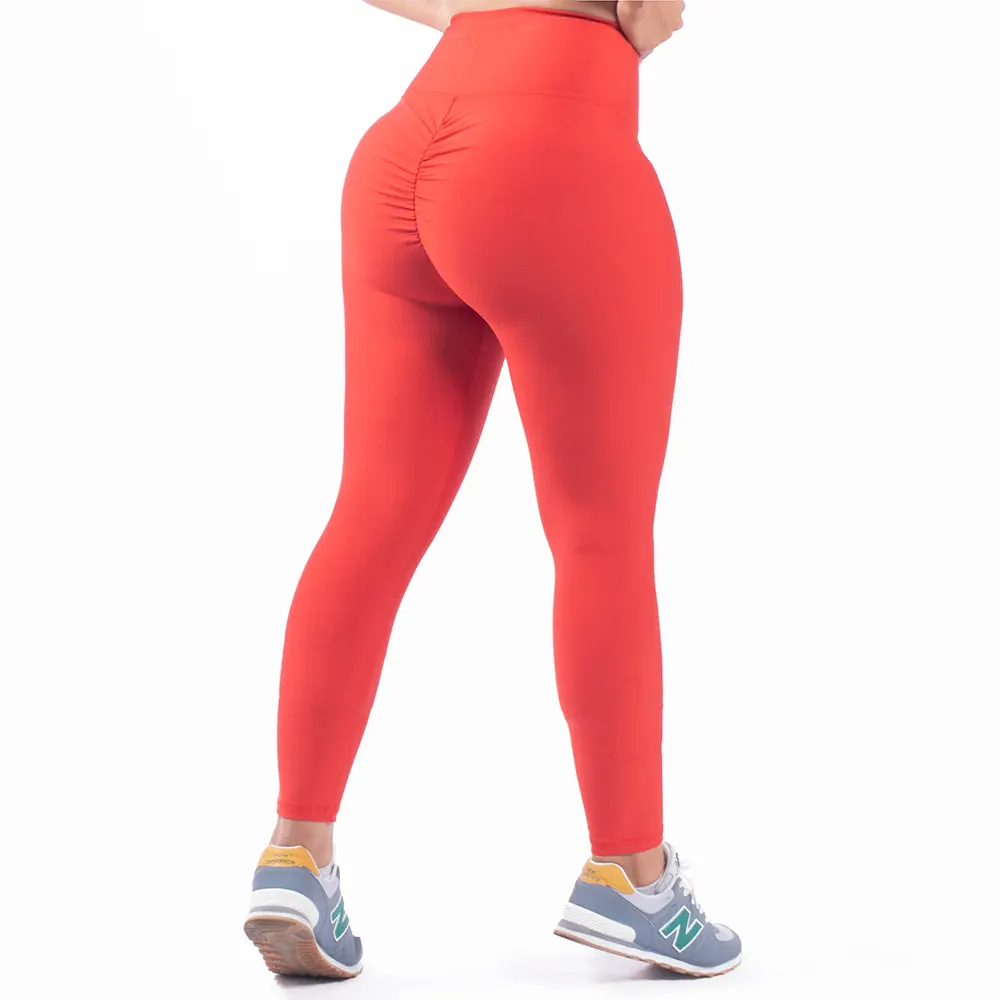 LEGGINS PUSH UP UNICOLOR - ROJO - Tenfit - Ropa Deportiva
