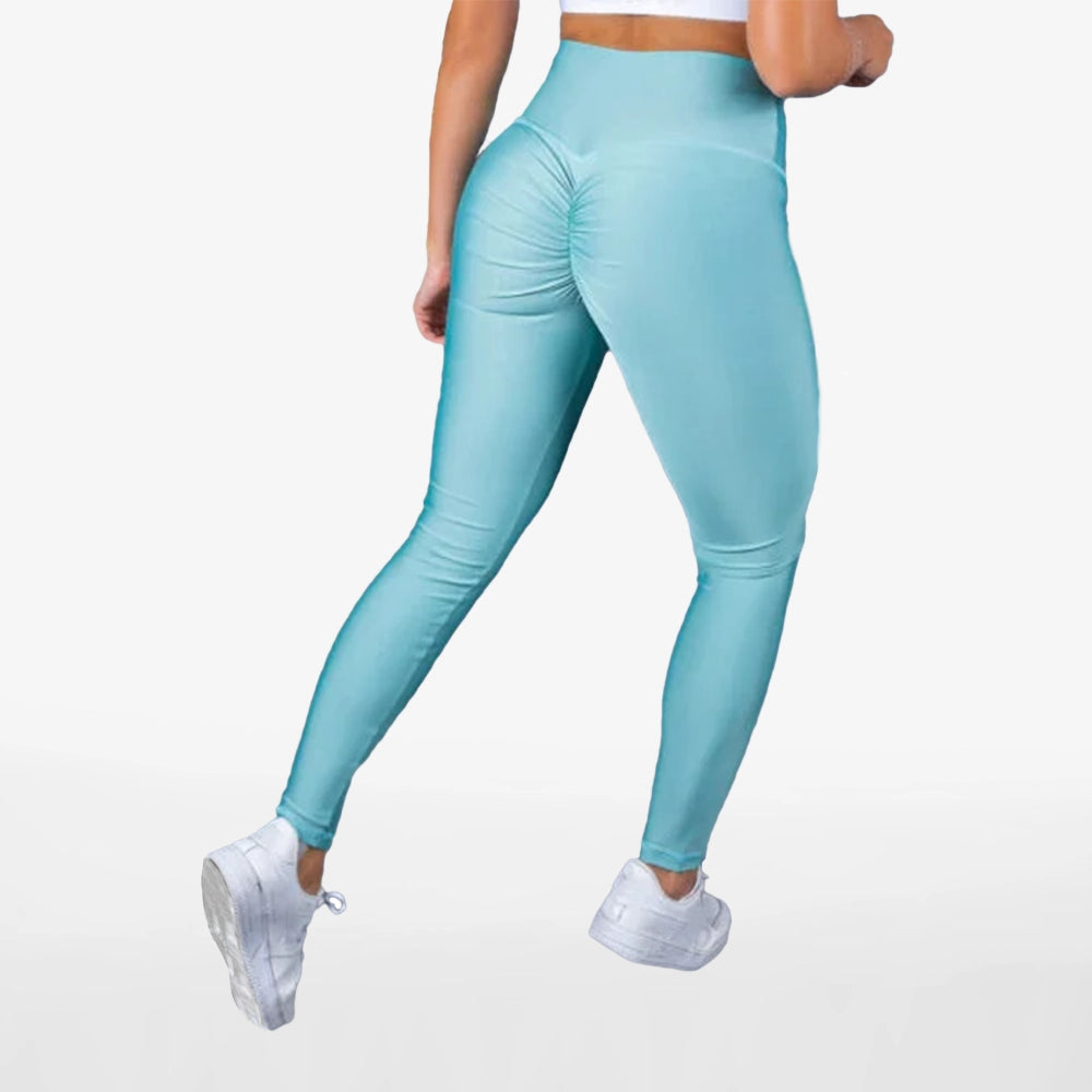 LEGGINS PUSH UP UNICOLOR - VERDE OLIVA CLARO - Tenfit - Ropa Deportiva