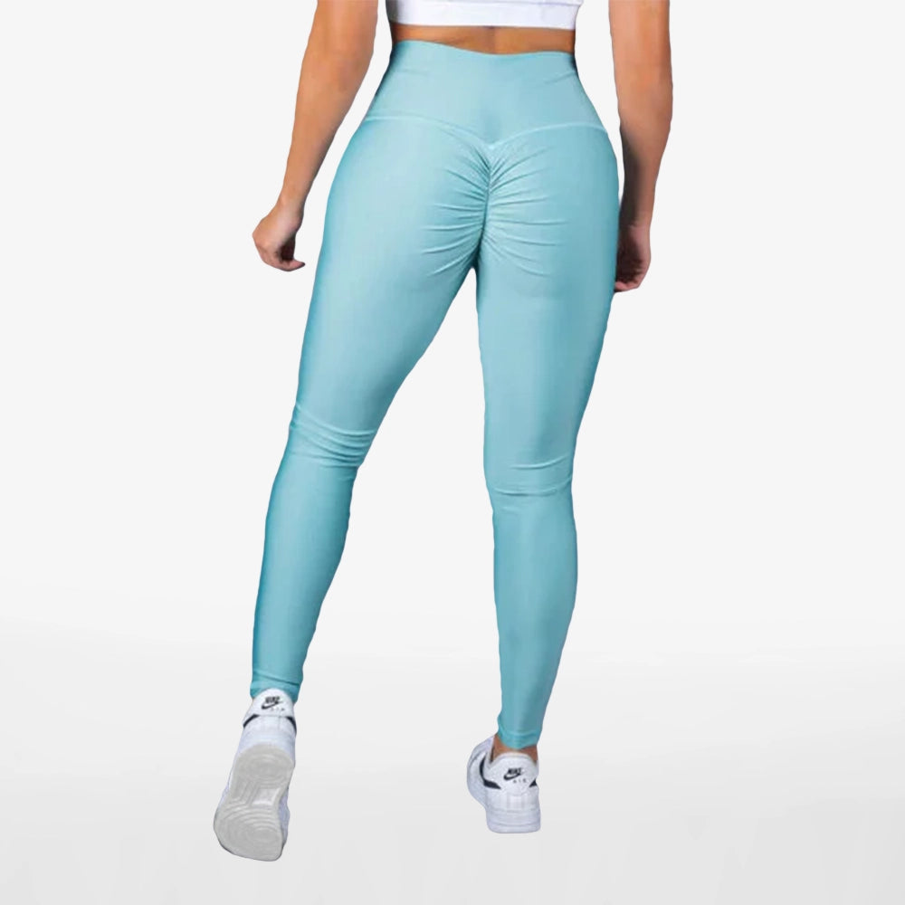LEGGINS PUSH UP UNICOLOR - VERDE OLIVA CLARO - Tenfit - Ropa Deportiva