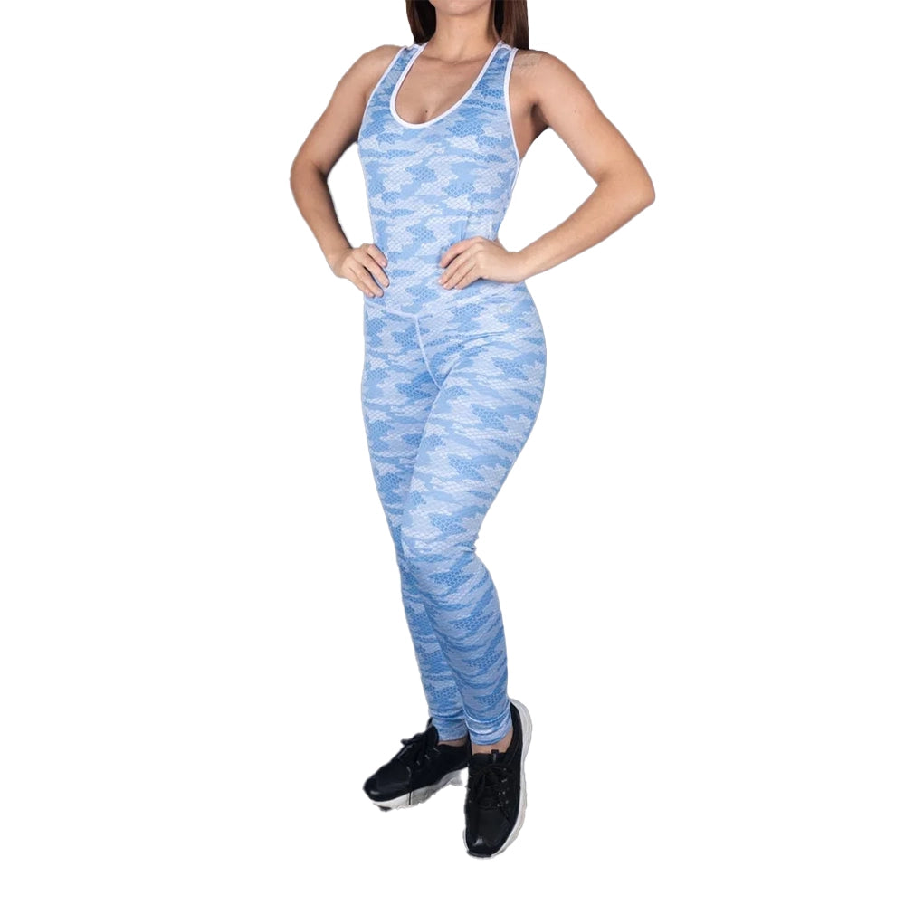 ENTERIZO SNAKE - AZUL CELESTE - Tenfit - Ropa Deportiva