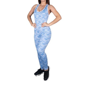 ENTERIZO SNAKE - AZUL CELESTE - Tenfit - Ropa Deportiva